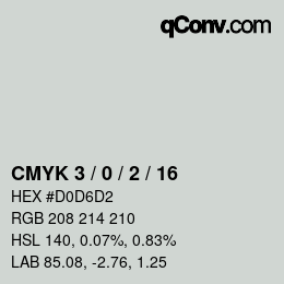 Color code: CMYK 3 / 0 / 2 / 16 | qconv.com