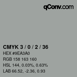 Color code: CMYK 3 / 0 / 2 / 36 | qconv.com