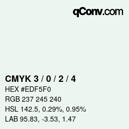 Color code: CMYK 3 / 0 / 2 / 4 | qconv.com