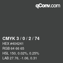 Color code: CMYK 3 / 0 / 2 / 74 | qconv.com