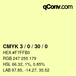 Color code: CMYK 3 / 0 / 30 / 0 | qconv.com