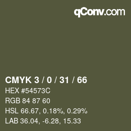 Color code: CMYK 3 / 0 / 31 / 66 | qconv.com