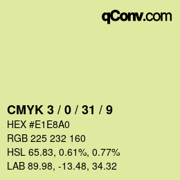 Color code: CMYK 3 / 0 / 31 / 9 | qconv.com