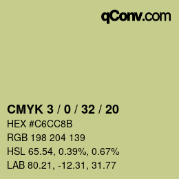 Color code: CMYK 3 / 0 / 32 / 20 | qconv.com