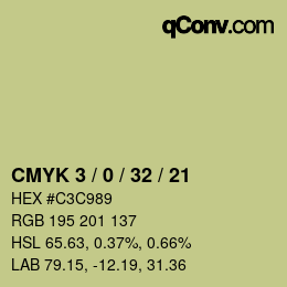 颜色代码: CMYK 3 / 0 / 32 / 21 | qconv.com