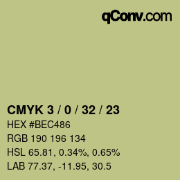 カラーコード: CMYK 3 / 0 / 32 / 23 | qconv.com
