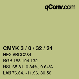 Color code: CMYK 3 / 0 / 32 / 24 | qconv.com