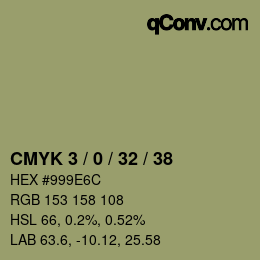 Code couleur: CMYK 3 / 0 / 32 / 38 | qconv.com