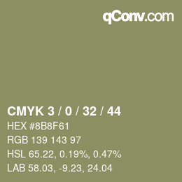 Color code: CMYK 3 / 0 / 32 / 44 | qconv.com