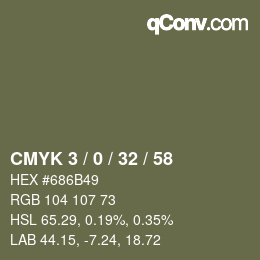 Color code: CMYK 3 / 0 / 32 / 58 | qconv.com