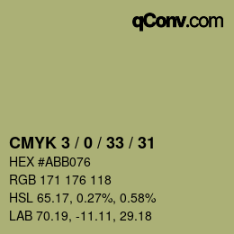 Color code: CMYK 3 / 0 / 33 / 31 | qconv.com