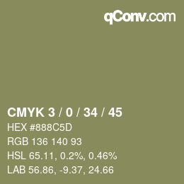 Color code: CMYK 3 / 0 / 34 / 45 | qconv.com