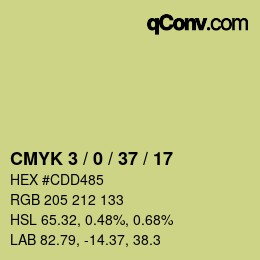カラーコード: CMYK 3 / 0 / 37 / 17 | qconv.com