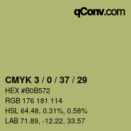颜色代码: CMYK 3 / 0 / 37 / 29 | qconv.com