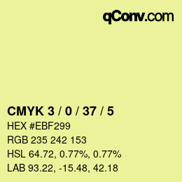 Color code: CMYK 3 / 0 / 37 / 5 | qconv.com