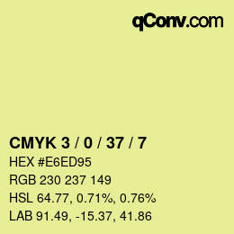 Color code: CMYK 3 / 0 / 37 / 7 | qconv.com