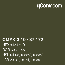 颜色代码: CMYK 3 / 0 / 37 / 72 | qconv.com
