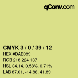 Color code: CMYK 3 / 0 / 39 / 12 | qconv.com