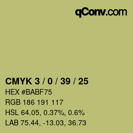 Color code: CMYK 3 / 0 / 39 / 25 | qconv.com