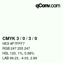 Color code: CMYK 3 / 0 / 3 / 0 | qconv.com