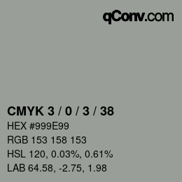 Color code: CMYK 3 / 0 / 3 / 38 | qconv.com