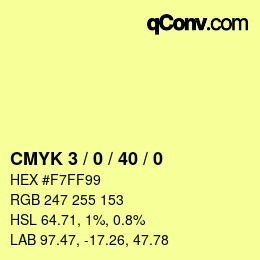 Color code: CMYK 3 / 0 / 40 / 0 | qconv.com