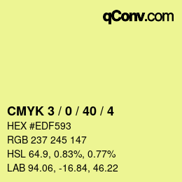 Color code: CMYK 3 / 0 / 40 / 4 | qconv.com