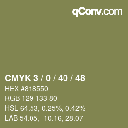 Color code: CMYK 3 / 0 / 40 / 48 | qconv.com