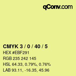 Color code: CMYK 3 / 0 / 40 / 5 | qconv.com