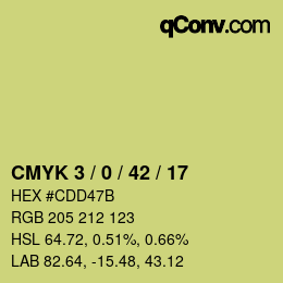 Color code: CMYK 3 / 0 / 42 / 17 | qconv.com