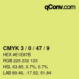 Color code: CMYK 3 / 0 / 47 / 9 | qconv.com