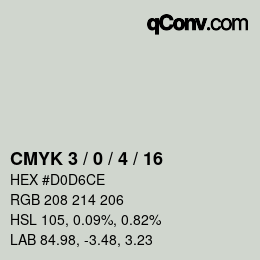 Color code: CMYK 3 / 0 / 4 / 16 | qconv.com