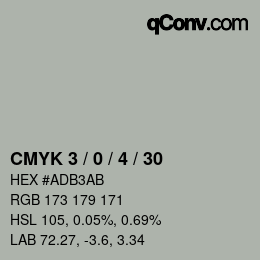 Color code: CMYK 3 / 0 / 4 / 30 | qconv.com