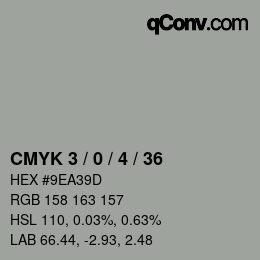 Color code: CMYK 3 / 0 / 4 / 36 | qconv.com