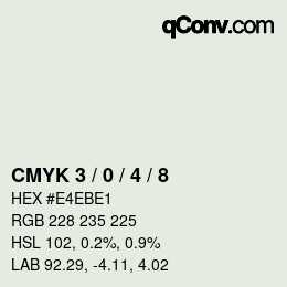 Color code: CMYK 3 / 0 / 4 / 8 | qconv.com