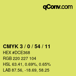 Color code: CMYK 3 / 0 / 54 / 11 | qconv.com