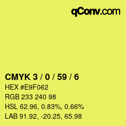 Color code: CMYK 3 / 0 / 59 / 6 | qconv.com