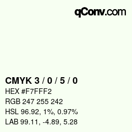 Color code: CMYK 3 / 0 / 5 / 0 | qconv.com