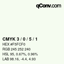 Color code: CMYK 3 / 0 / 5 / 1 | qconv.com