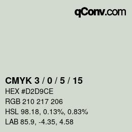 Color code: CMYK 3 / 0 / 5 / 15 | qconv.com