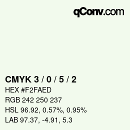 Color code: CMYK 3 / 0 / 5 / 2 | qconv.com