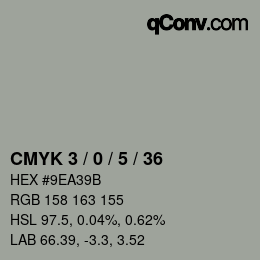 Color code: CMYK 3 / 0 / 5 / 36 | qconv.com