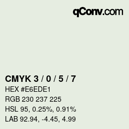 Color code: CMYK 3 / 0 / 5 / 7 | qconv.com