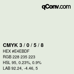 Color code: CMYK 3 / 0 / 5 / 8 | qconv.com