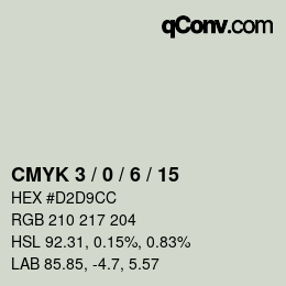 Color code: CMYK 3 / 0 / 6 / 15 | qconv.com