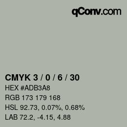 Color code: CMYK 3 / 0 / 6 / 30 | qconv.com