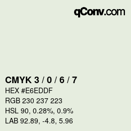 Color code: CMYK 3 / 0 / 6 / 7 | qconv.com