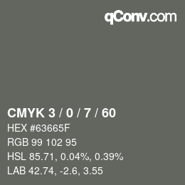 Color code: CMYK 3 / 0 / 7 / 60 | qconv.com