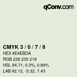 Color code: CMYK 3 / 0 / 7 / 8 | qconv.com