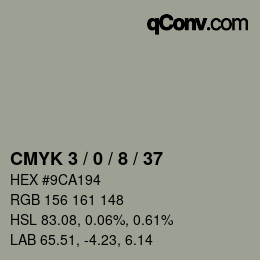 Color code: CMYK 3 / 0 / 8 / 37 | qconv.com